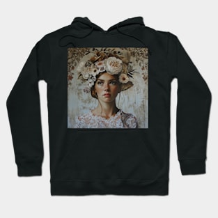 The woman with flower wreath Hoodie